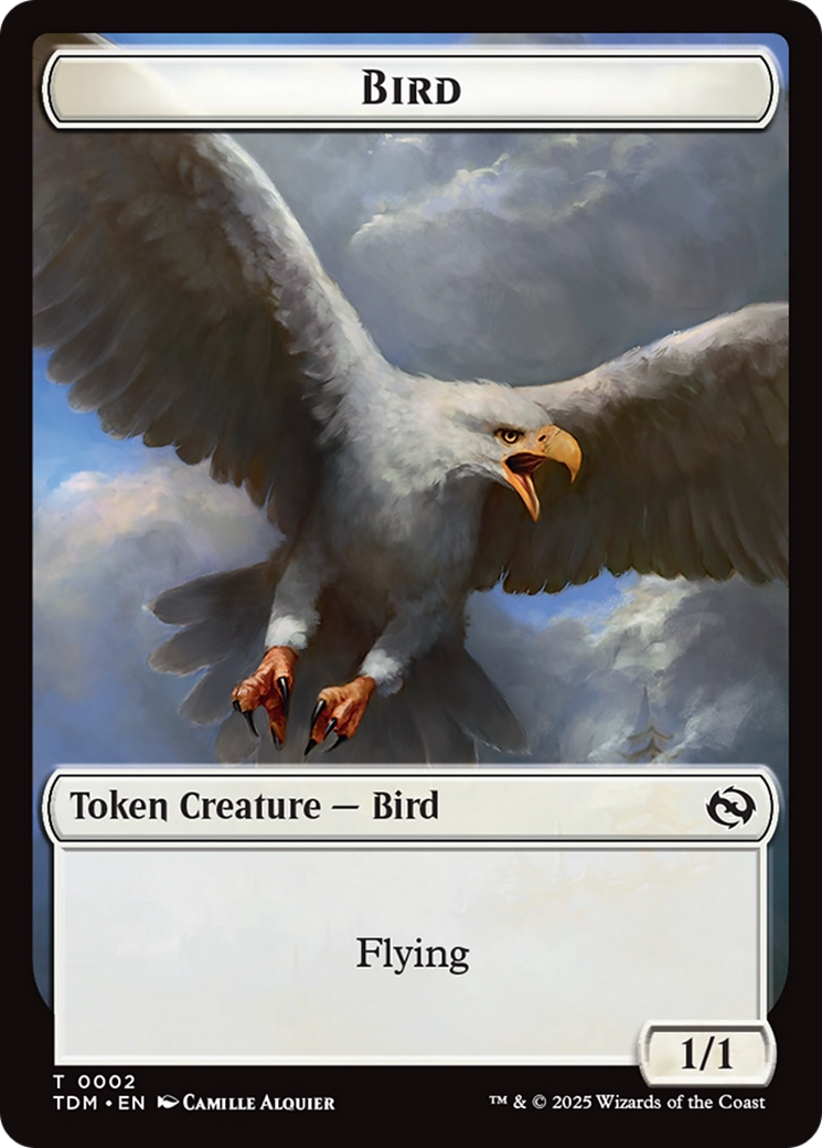Thopter // Bird Double-Sided Token [Tarkir: Dragonstorm Commander Tokens] | Pegasus Games WI