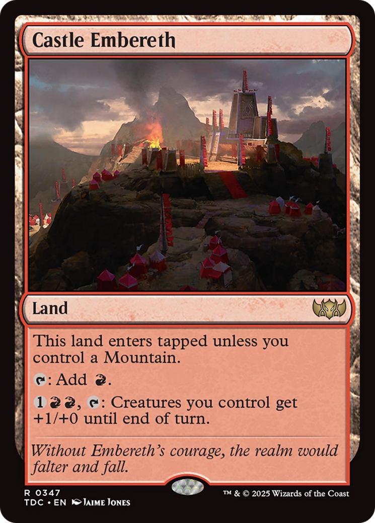 Castle Embereth [Tarkir: Dragonstorm Commander] | Pegasus Games WI
