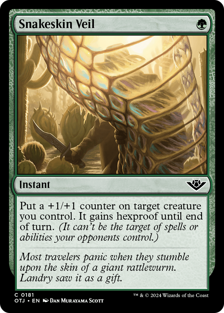 Snakeskin Veil [Outlaws of Thunder Junction] | Pegasus Games WI