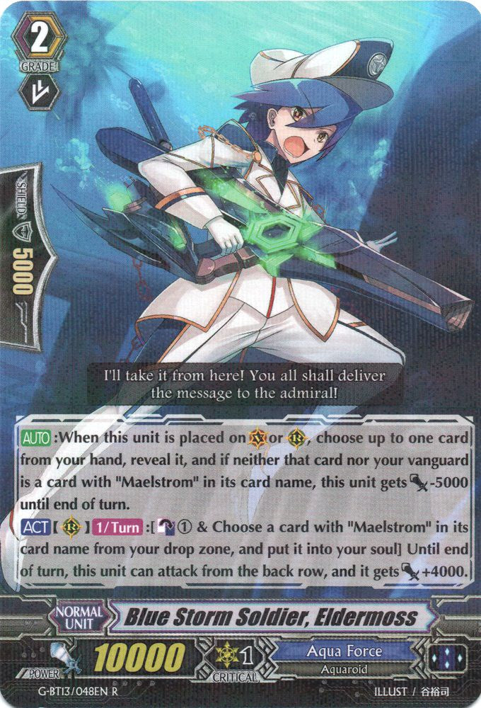 Blue Storm Soldier, Eldermoss (G-BT13/048EN) [Ultimate Stride] | Pegasus Games WI