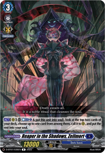 Reaper in the Shadows, Zeilmort (D-BT07/036EN) [Raging Flames Against Emerald Storm] | Pegasus Games WI