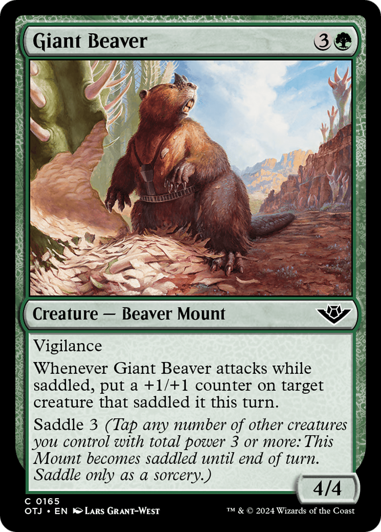 Giant Beaver [Outlaws of Thunder Junction] | Pegasus Games WI
