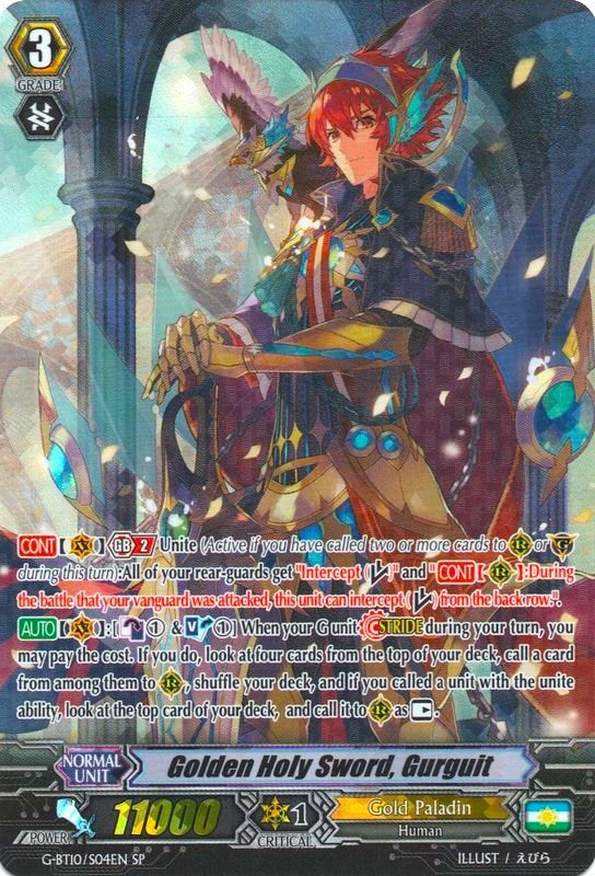 Golden Holy Sword, Gurguit (G-BT10/S04EN) [Raging Clash of the Blade Fangs] | Pegasus Games WI