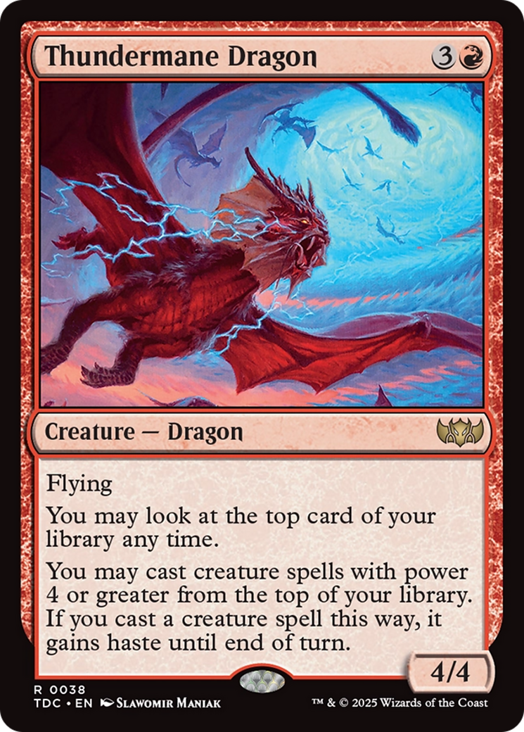 Thundermane Dragon [Tarkir: Dragonstorm Commander] | Pegasus Games WI