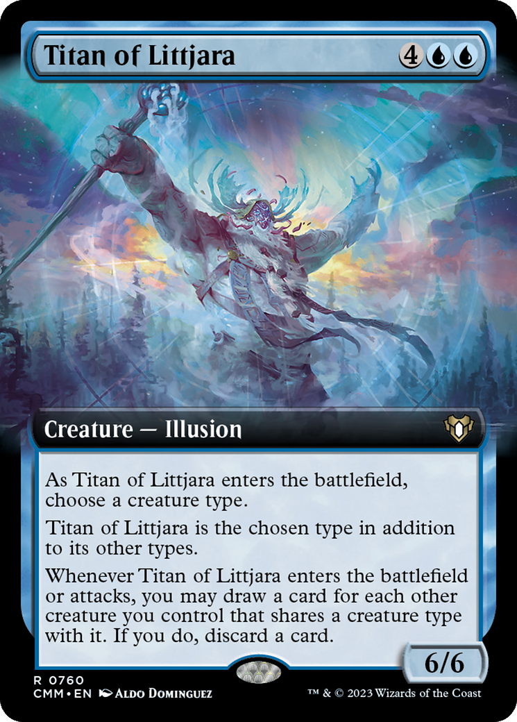 Titan of Littjara (Extended Art) [Commander Masters] | Pegasus Games WI
