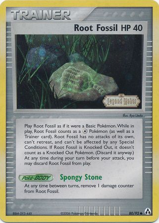 Root Fossil (80/92) (Stamped) [EX: Legend Maker] | Pegasus Games WI