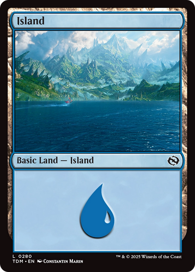 Island (0280) [Tarkir: Dragonstorm] | Pegasus Games WI