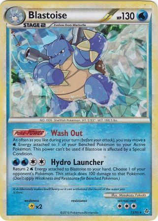 Blastoise (13/95) (Cracked Ice Holo) [HeartGold & SoulSilver: Unleashed] | Pegasus Games WI