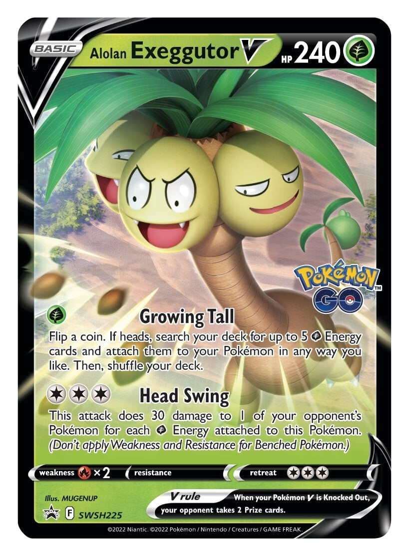 Alolan Exeggutor V (SWSH225) [Sword & Shield: Black Star Promos] | Pegasus Games WI