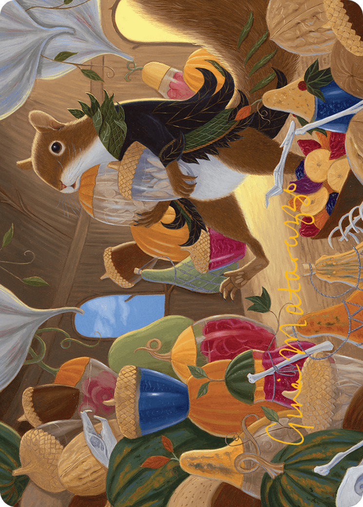 Stocking the Pantry Art Card (Gold-Stamped Signature) [Bloomburrow Art Series] | Pegasus Games WI