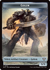 Elemental (0007) // Golem (0014) Double-Sided Token [Edge of Eternities Commander Tokens] | Pegasus Games WI