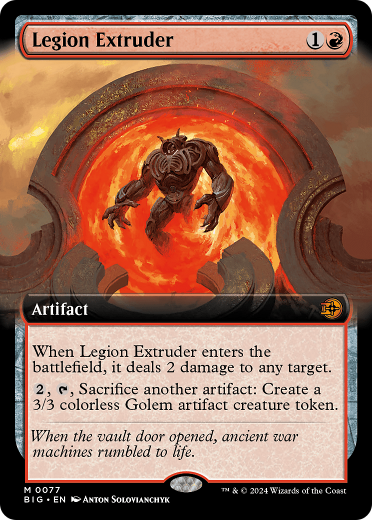 Legion Extruder (Extended Art) [Outlaws of Thunder Junction: The Big Score] | Pegasus Games WI