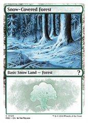 Snow-Covered Forest (White Border) [Mystery Booster 2] | Pegasus Games WI