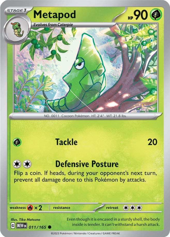 Metapod (011/165) [Scarlet & Violet 151] | Pegasus Games WI