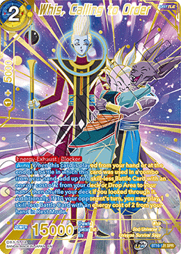 Whis, Calling to Order (SPR) (BT16-131) [Realm of the Gods] | Pegasus Games WI