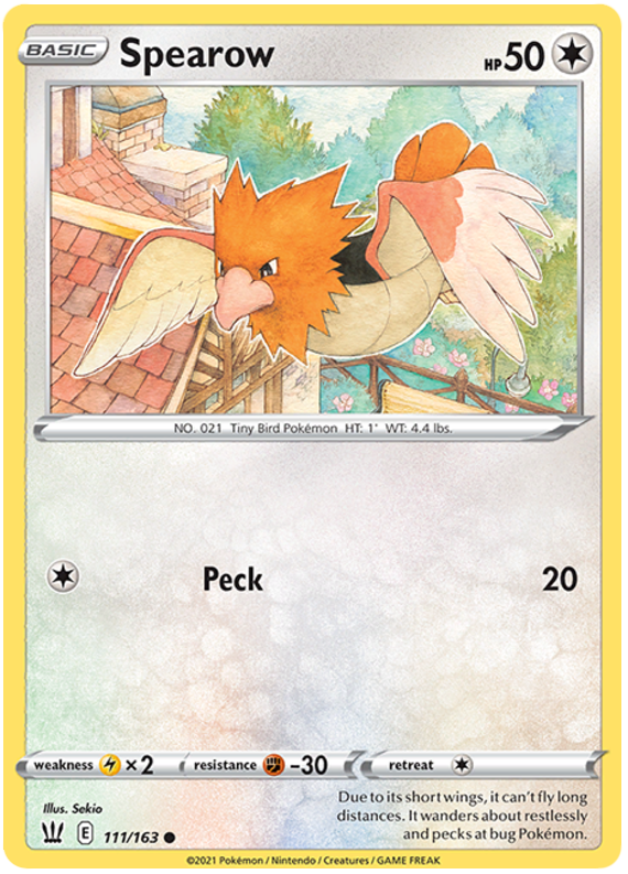 Spearow (111/163) [Sword & Shield: Battle Styles] | Pegasus Games WI