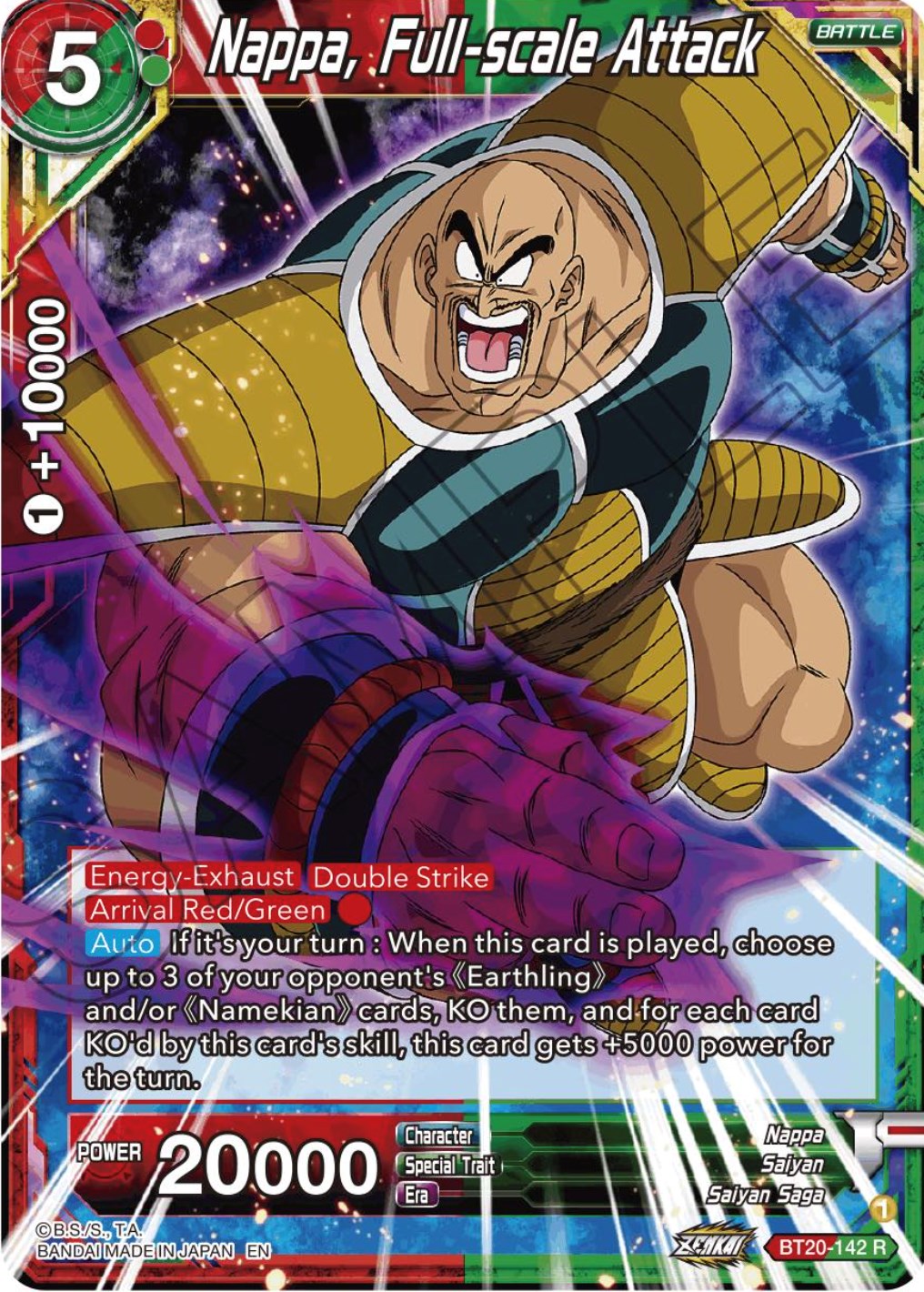 Nappa, Full-scale Attack (BT20-142) [Power Absorbed] | Pegasus Games WI