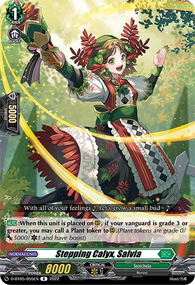 Stepping Calyx, Salvia (D-BT05/055EN) [Triumphant Return of the Brave Heroes] | Pegasus Games WI