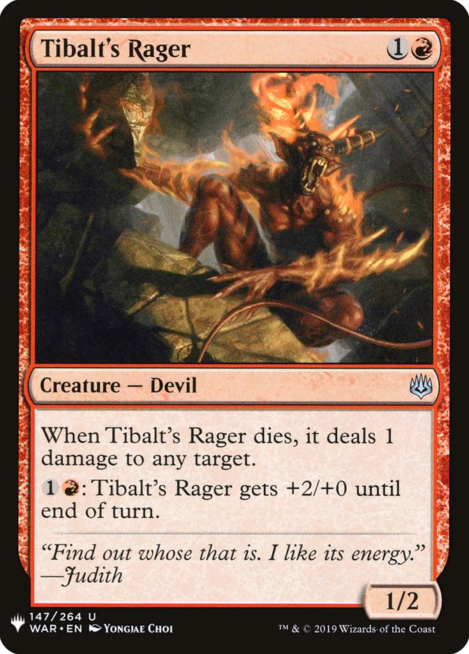 Tibalt's Rager [Mystery Booster] | Pegasus Games WI