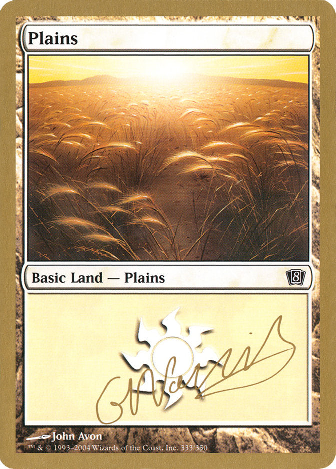 Plains (gn333) (Gabriel Nassif) [World Championship Decks 2004] | Pegasus Games WI