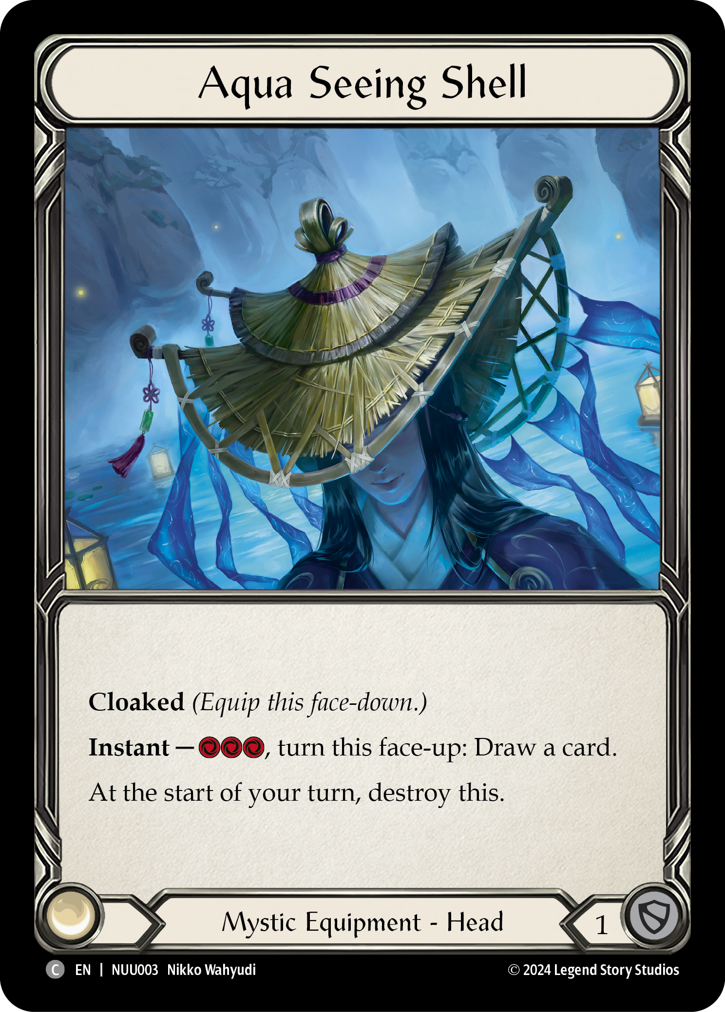 Aqua Seeing Shell [NUU003] (Part the Mistveil Nuu Blitz Deck) | Pegasus Games WI