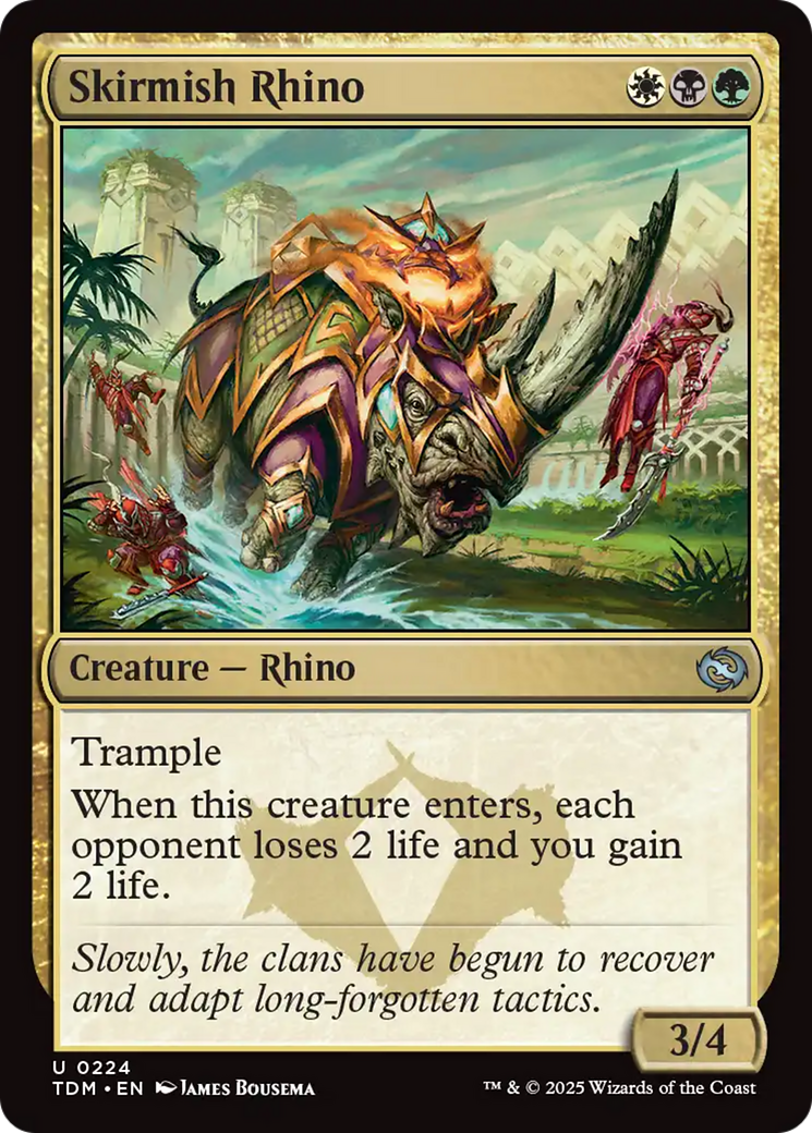 Skirmish Rhino (224) [Tarkir: Dragonstorm] | Pegasus Games WI