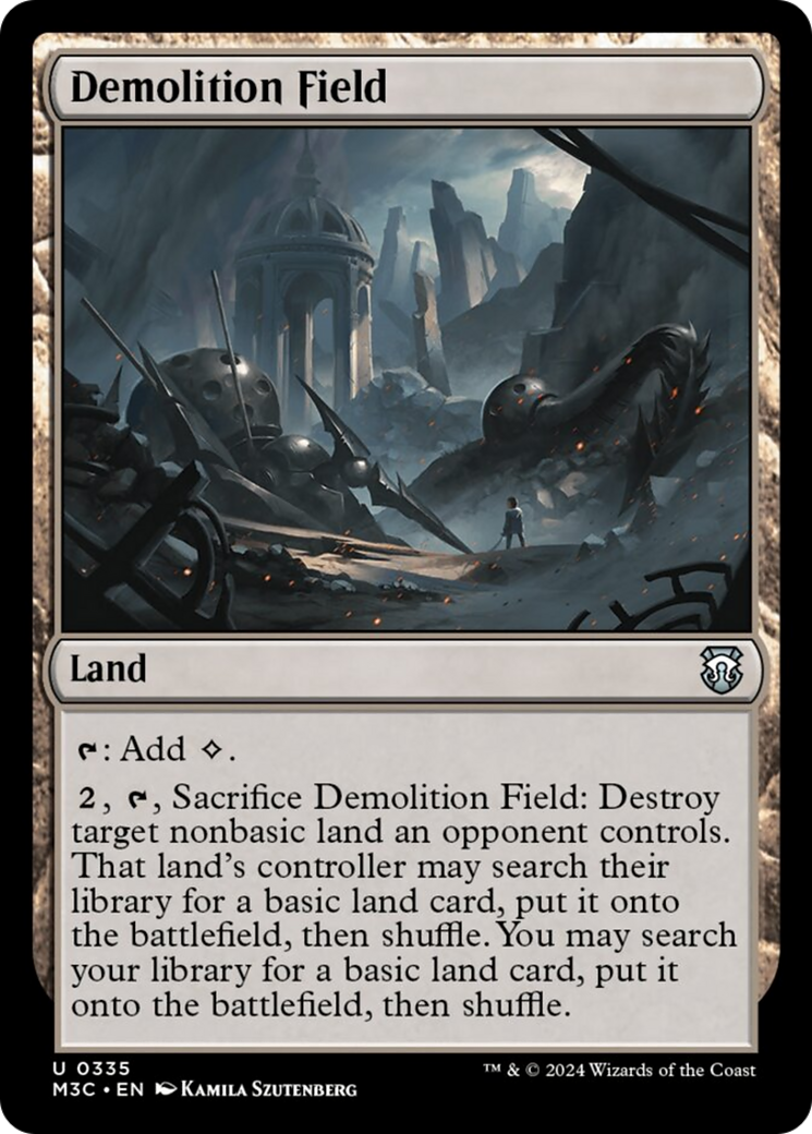 Demolition Field (Ripple Foil) [Modern Horizons 3 Commander] | Pegasus Games WI