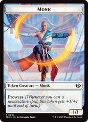 Elemental (0027) // Monk Double-Sided Token [Tarkir: Dragonstorm Commander Tokens] | Pegasus Games WI