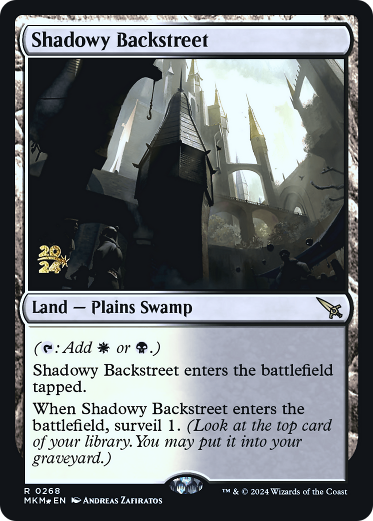Shadowy Backstreet [Murders at Karlov Manor Prerelease Promos] | Pegasus Games WI