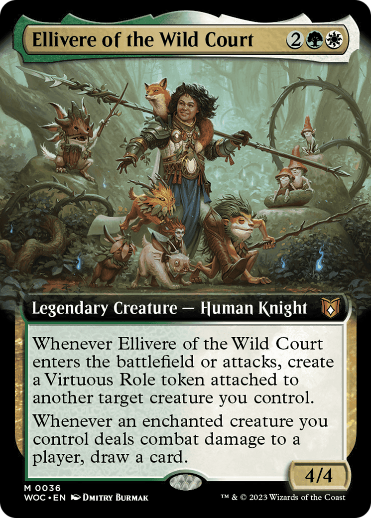 Ellivere of the Wild Court (Extended Art) [Wilds of Eldraine Commander] | Pegasus Games WI