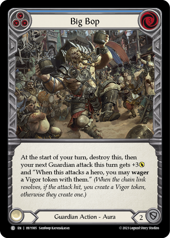 Big Bop (Blue) [HVY085] (Heavy Hitters)  Rainbow Foil | Pegasus Games WI