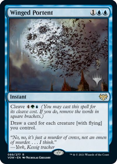 Winged Portent (Promo Pack) [Innistrad: Crimson Vow Promos] | Pegasus Games WI