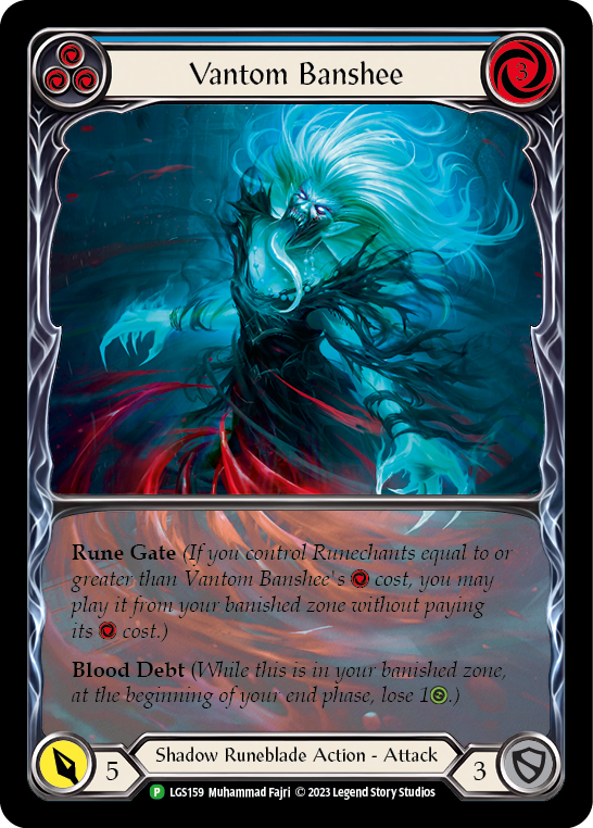 Vantom Banshee (Blue) (Extended Art) [LGS159] (Promo)  Rainbow Foil | Pegasus Games WI