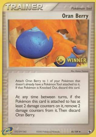 Oran Berry (85/109) (Winner) [EX: Ruby & Sapphire] | Pegasus Games WI