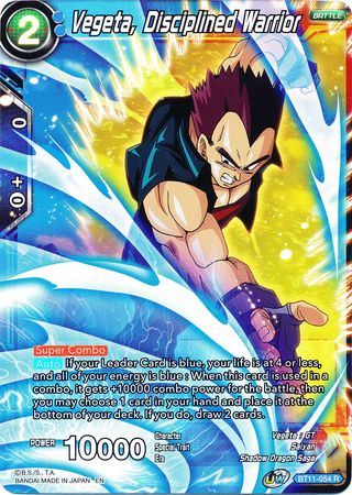 Vegeta, Disciplined Warrior (BT11-054) [Vermilion Bloodline 2nd Edition] | Pegasus Games WI