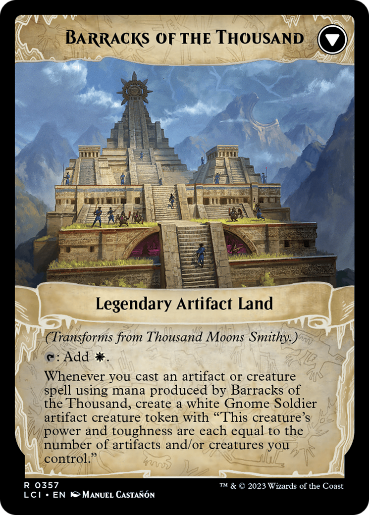 Thousand Moons Smithy // Barracks of the Thousand [The Lost Caverns of Ixalan Prerelease Cards] | Pegasus Games WI