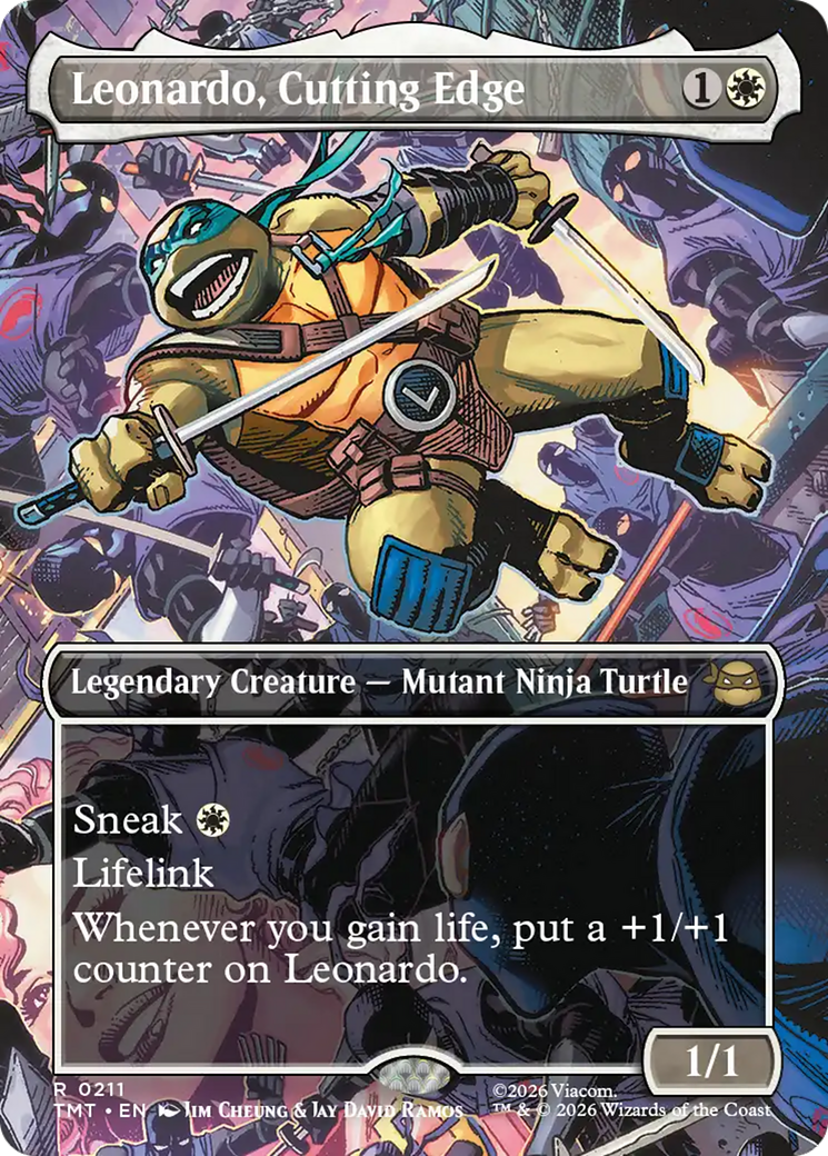 Leonardo, Cutting Edge (Borderless) [Teenage Mutant Ninja Turtles] | Pegasus Games WI