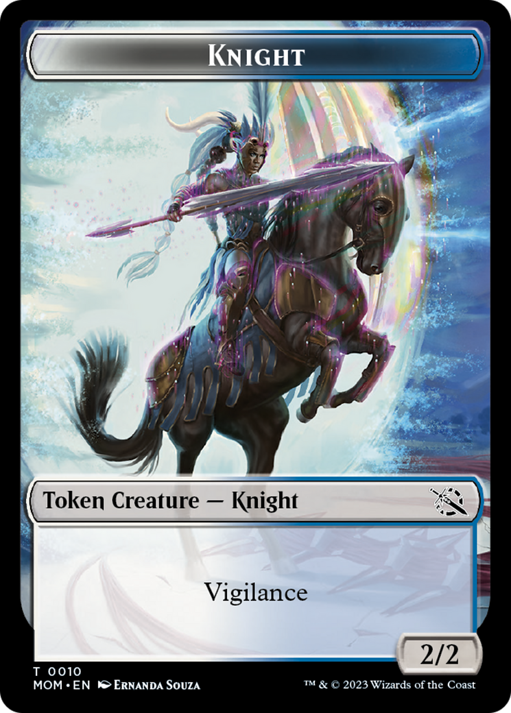 Phyrexian Myr // Knight Double-Sided Token [March of the Machine Tokens] | Pegasus Games WI