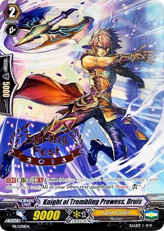 Knight of Trembling Prowess, Druis (Hot Stamped) (PR/0311EN) [Promo Cards] | Pegasus Games WI