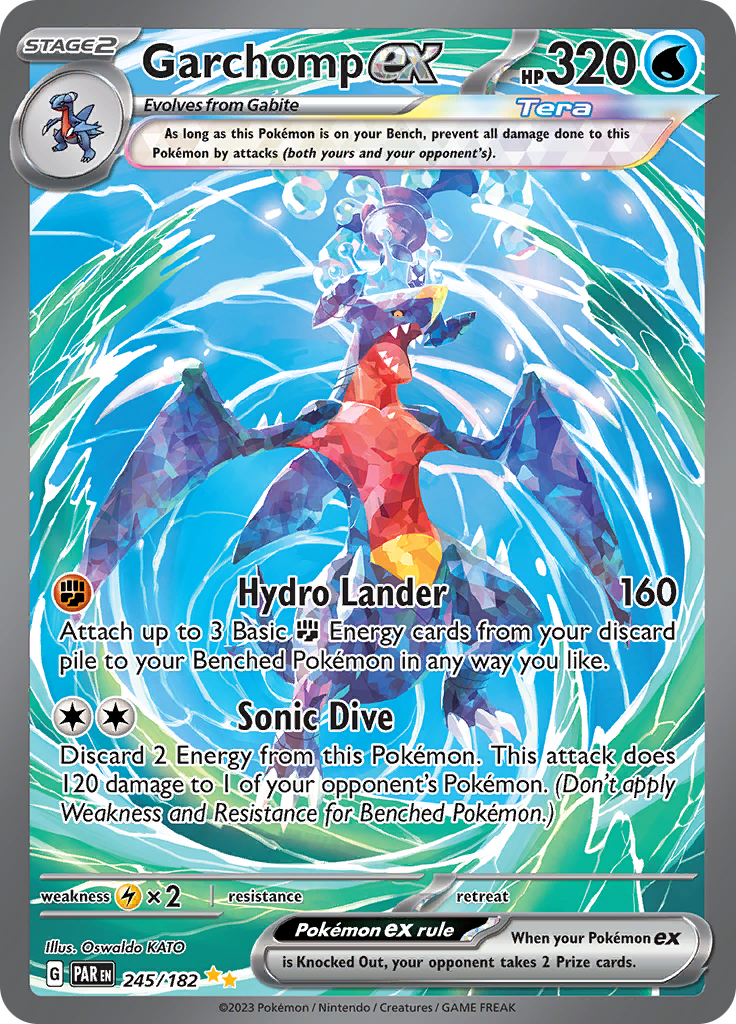 Garchomp ex (245/182) [Scarlet & Violet: Paradox Rift] | Pegasus Games WI