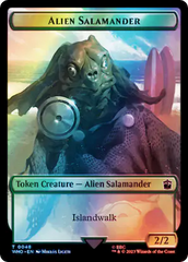 Dalek // Alien Salamander Double-Sided Token (Surge Foil) [Doctor Who Tokens] | Pegasus Games WI