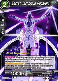 Secret Technique Paparoni (Divine Multiverse Draft Tournament) (DB2-140) [Tournament Promotion Cards] | Pegasus Games WI
