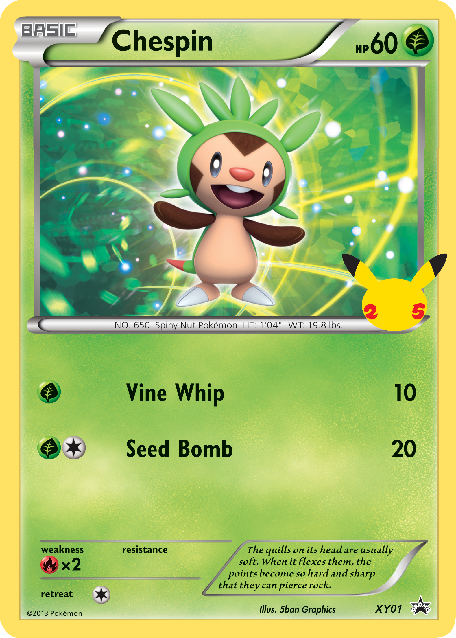 Chespin (XY01) (Jumbo Card) [First Partner Pack] | Pegasus Games WI