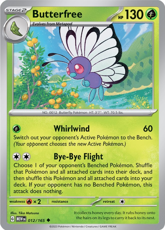 Butterfree (012/165) [Scarlet & Violet: 151] | Pegasus Games WI