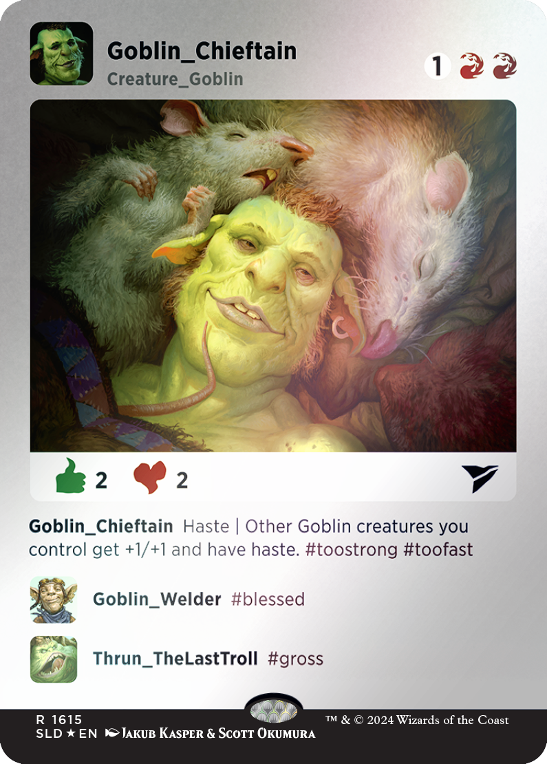 Goblin Chieftain (Rainbow Foil) [Secret Lair Drop Series] | Pegasus Games WI