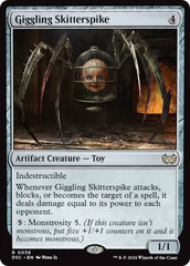 Giggling Skitterspike (Extended Art) [Duskmourn: House of Horror Commander] | Pegasus Games WI