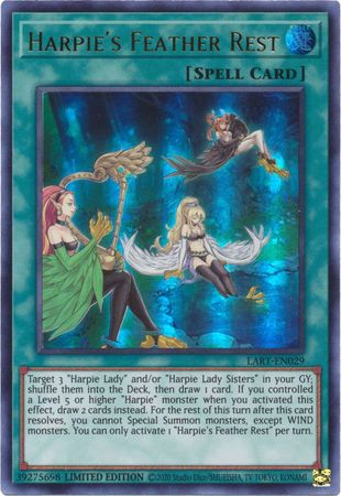 Harpie's Feather Rest [LART-EN029] Ultra Rare | Pegasus Games WI