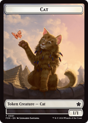 Cat (0001) // Cat (0002) Doubled-Sided Token [Foundations Tokens] | Pegasus Games WI