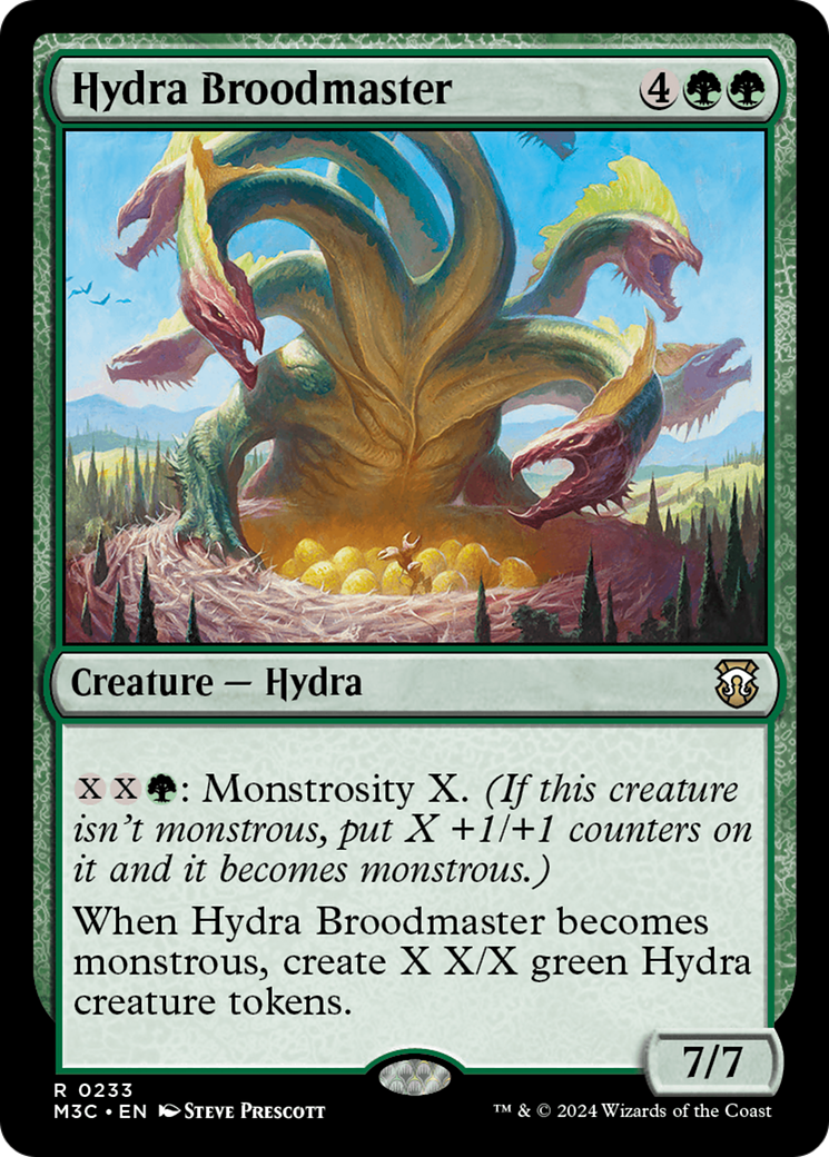 Hydra Broodmaster (Ripple Foil) [Modern Horizons 3 Commander] | Pegasus Games WI