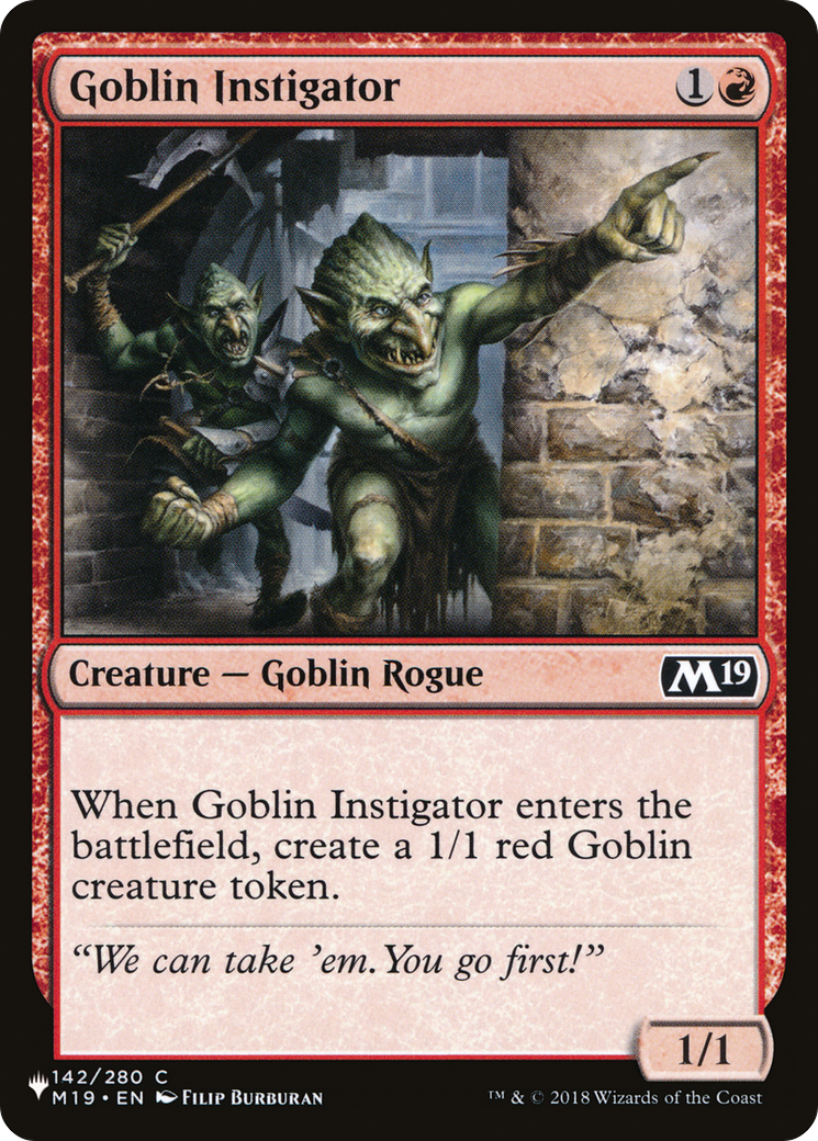 Goblin Instigator [The List Reprints] | Pegasus Games WI